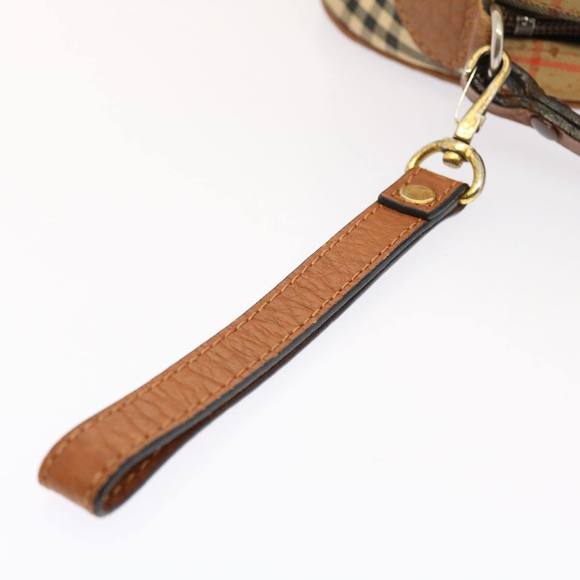 Burberrys Nova Check Shoulder Bag Nylon Beige Auth ti1214 - Picture 7 of 16